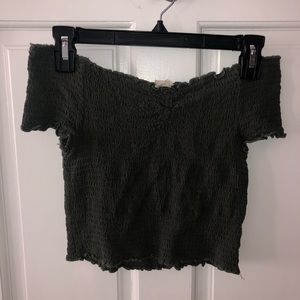 Off the Shoulder Crop Top